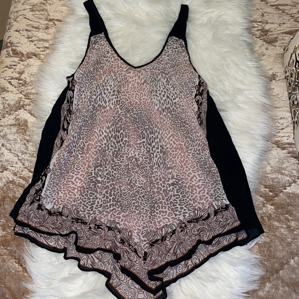 Intimately Free People xs/s animal print cheetah tunic